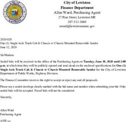City of Lewiston Finance Department - Allen Ward, Purchasing Agent
