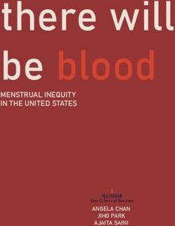 There will be blood MENSTRUAL INEQUITY IN THE UNITED STATES - ANGELA CHAN JIHO PARK AJAITA SAINI - Map the ...
