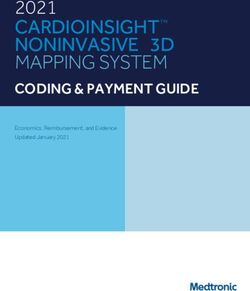 CARDIOINSIGHT NONINVASIVE 3D MAPPING SYSTEM 2021 - Economics, Reimbursement, and Evidence Updated January 2021 - Medtronic
