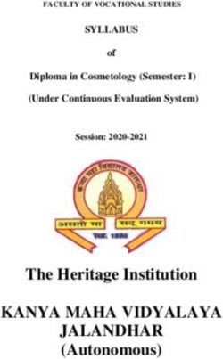 KANYA MAHA VIDYALAYA JALANDHAR - Autonomous The Heritage Institution - SYLLABUS of Diploma in Cosmetology Semester: I Under Continuous ...