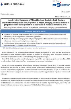 Accelerating Expansion of Mitsui Fudosan Logistics Park Business Decided to develop seven new properties in Japan, bringing the total number of ...