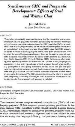Synchronous CMC and Pragmatic Development: Effects of Oral and Written Chat