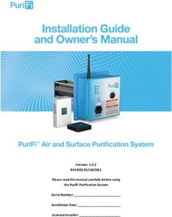 Version: 1.3.2 REVISED 05/18/2021 - Please read this manual carefully before using the PuriFi Purification System. Serial Number: ...