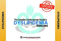 DYSLIPIDEMIA UPDATE 2 016 - Canadian Cardiovascular Society