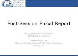 Post-Session Fiscal Report - Dawn Iglesias, Chief Economist David Abbey, Director Presented to the Revenue Stabilization and Tax Policy Committee ...