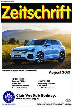 AUGUST 2021 - CLUB VEEDUB