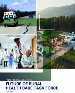 FUTURE OF RURAL HEALTH CARE TASK FORCE - FINAL RECOMMENDATIONS - American ...