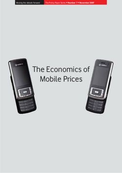 The Economics of Mobile Prices - Moving the debate forward