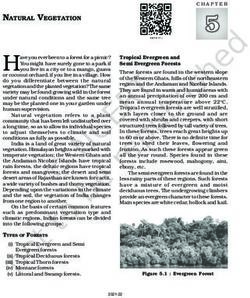 NATURAL VEGETATION - NCERT