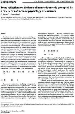 Some reflections on the issue of homicide-suicide prompted by a case series of forensic psychology assessments