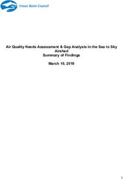 Air Quality Needs Assessment & Gap Analysis in the Sea to Sky Airshed Summary of Findings March 10, 2019 - Sea to Sky ...