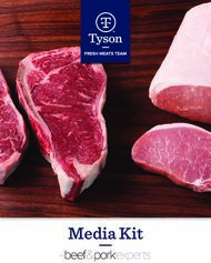 Media Kit thebeef&porkexpertsTM - Tyson Fresh Meats