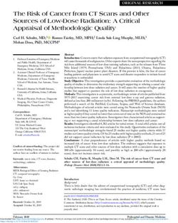 The Risk of Cancer from CT Scans and Other Sources of Low-Dose Radiation: A Critical Appraisal of Methodologic Quality