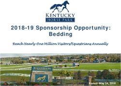 2018-19 Sponsorship Opportunity: Bedding - Reach Nearly One Million Visitors/Equestrians Annually - Kentucky Horse Park