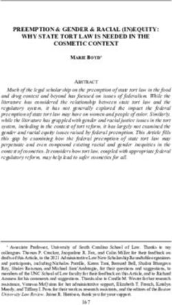 PREEMPTION & GENDER & RACIAL (IN)EQUITY: WHY STATE TORT LAW IS NEEDED IN THE COSMETIC CONTEXT