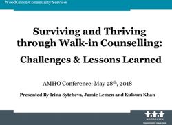 Surviving and Thriving through Walk-in Counselling: Challenges & Lessons Learned - AMHO Conference: May 28th, 2018 - Addictions ...