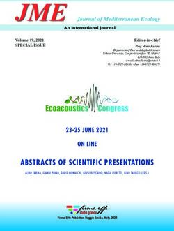 SPECIAL ISSUE Volume 19, 2021