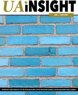 UAINSIGHT MAY | JUNE 2021 - BI-MONTHLY NEWS FROM THE CITY OF UPPER ARLINGTON, UPPER ARLINGTON SCHOOLS & UPPER ARLINGTON PUBLIC LIBRARY