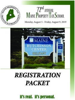 REGISTRATION PACKET - 72nd MAINE PROPERTY TAX SCHOOL - Maine.gov