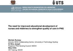 The need for improved educational development of nurses and midwives to strengthen quality of care in PNG