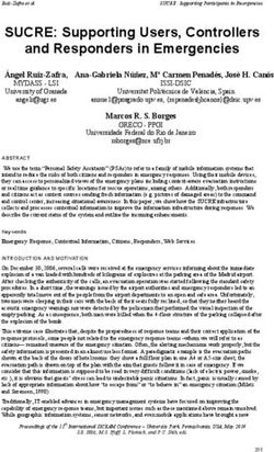 SUCRE: Supporting Users, Controllers and Responders in Emergencies