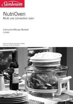 NutriOven Multi use convection oven - Instruction/Recipe Booklet - Sunbeam