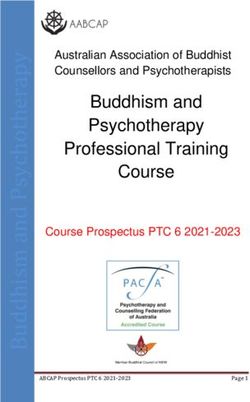 Buddhism and Psychotherapy Professional Training Course - Australian Association of Buddhist Counsellors and Psychotherapists - Course Prospectus ...