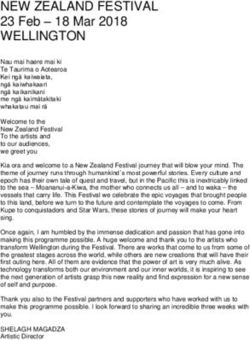 NEW ZEALAND FESTIVAL 23 Feb - 18 Mar 2018 - NZ Festival