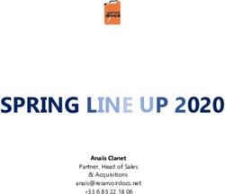 SPRING LINE UP 2020 - Reservoir Docs
