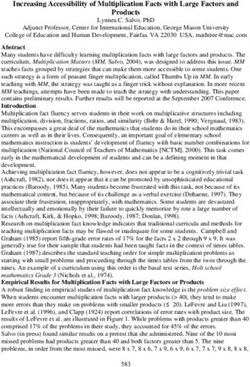Increasing Accessibility of Multiplication Facts with Large Factors and Products