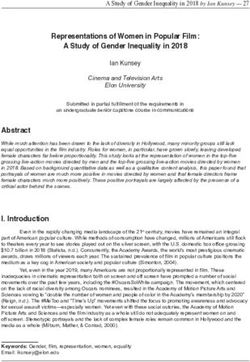 Representations of Women in Popular Film: A Study of Gender Inequality in 2018 - Elon University