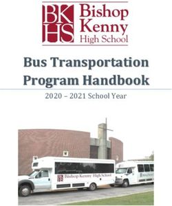 Bus Transportation Program Handbook 2020 - 2021 School Year - Bishop Kenny High ...