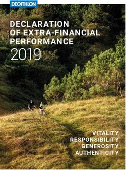 2019 DECLARATION OF EXTRA-FINANCIAL PERFORMANCE - VITALITY RESPONSIBILITY GENEROSITY AUTHENTICITY