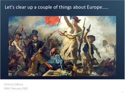 Let's clear up a couple of things about Europe . - Cristina Caffarra GMU February 2020