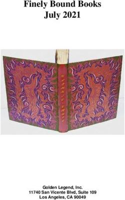 Finely Bound Books July 2021 - Golden Legend, Inc. 11740 San Vicente Blvd, Suite 109 Los Angeles, CA 90049