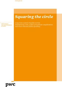 Squaring the circle Long-term control of public service management costs, public programme simplification and more efficient public spending