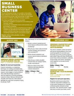 SMALL BUSINESS CENTER - Cape Fear Community College