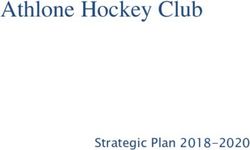 Athlone Hockey Club - Strategic Plan 2018-2020