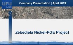 Zebediela Nickel-PGE Project - Company Presentation | April 2019 - URU Metals