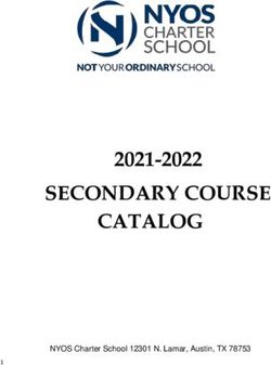 SECONDARY COURSE CATALOG 2021-2022 - NYOS Charter School 12301 N. Lamar, Austin, TX 78753 - edliotest.com