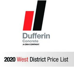 2020 West District Price List - Dufferin Concrete
