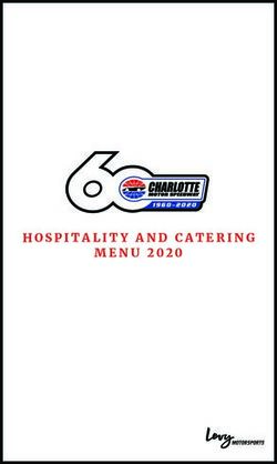 HOSPITALITY AND CATERING MENU 2020 - Charlotte Motor Speedway