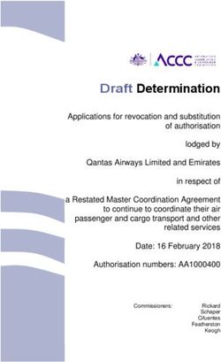 Draft Determination - ACCC