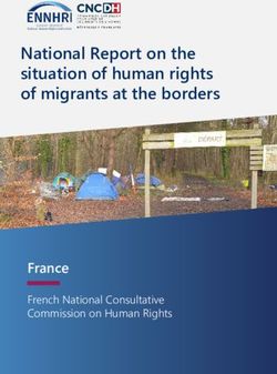 National Report on the situation of human rights of migrants at the borders - France