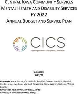 FY 2022 CENTRAL IOWA COMMUNITY SERVICES MENTAL HEALTH AND DISABILITY SERVICES