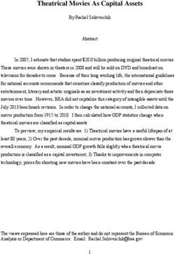 Theatrical Movies As Capital Assets