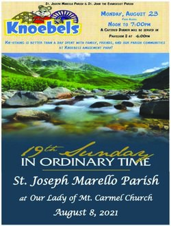 St. Joseph Marello Parish - at Our Lady of Mt. Carmel Church August 8, 2021