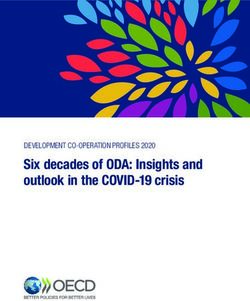 Six decades of ODA: Insights and outlook in the COVID-19 crisis - DEVELOPMENT CO-OPERATION PROFILES 2020