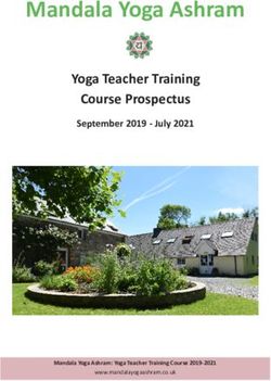 Mandala Yoga Ashram Yoga Teacher Training Course Prospectus - September 2019 - July 2021