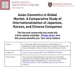Asian Cosmetics in Global Market: A Comparative Study of Internationalization of Japanese, Korean, and Chinese Companies - Harvard DASH